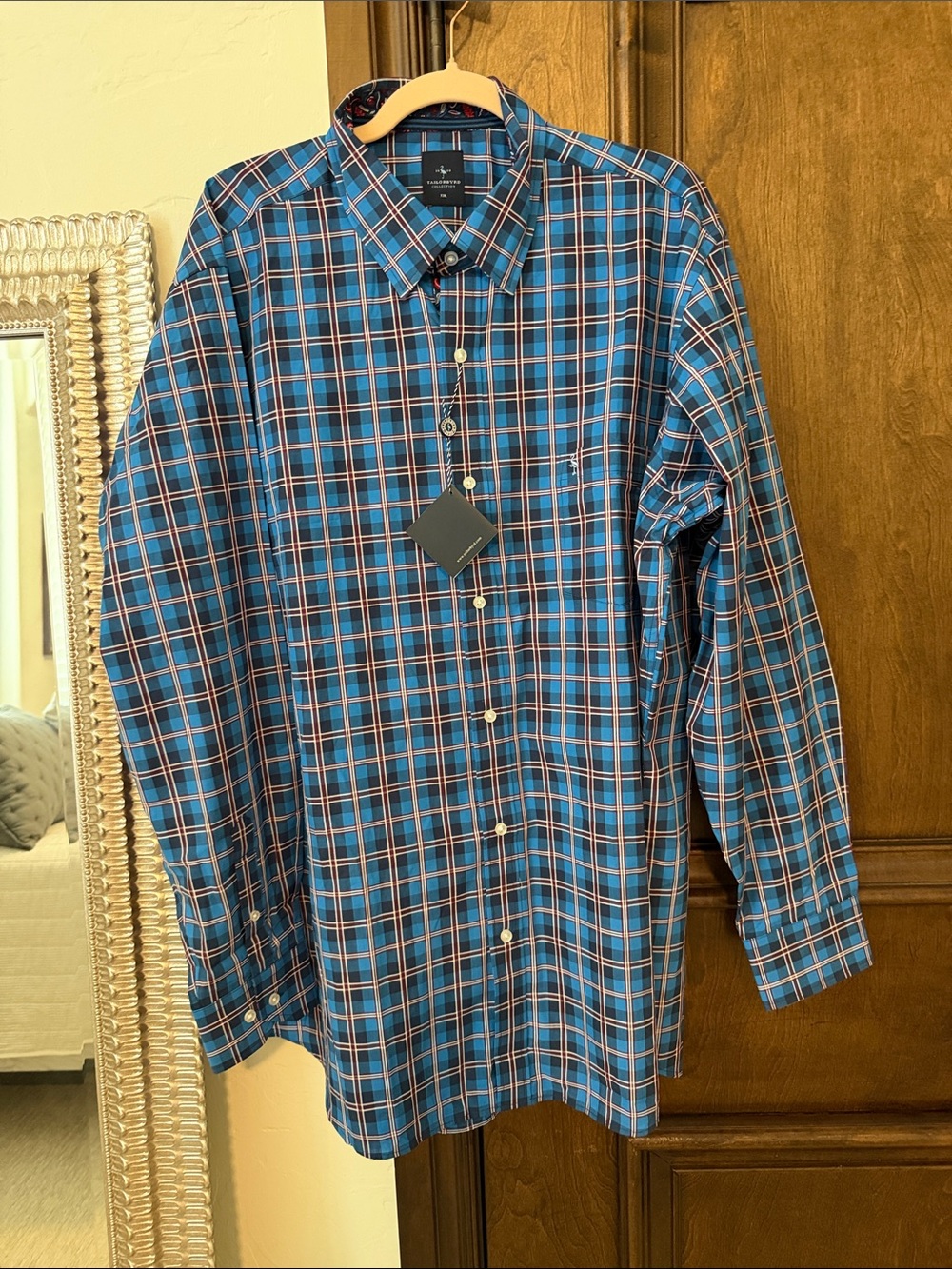 Plaid Button-Down Shirt - Blue Plaid